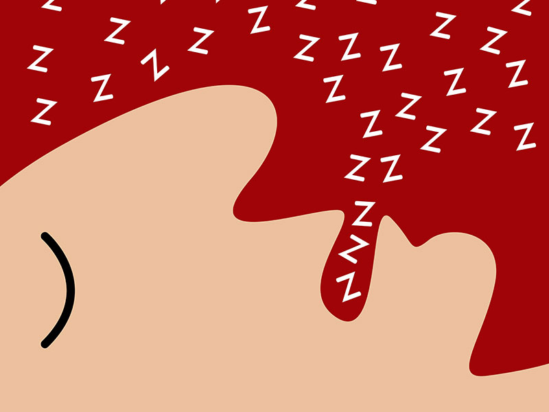 snoring face animation